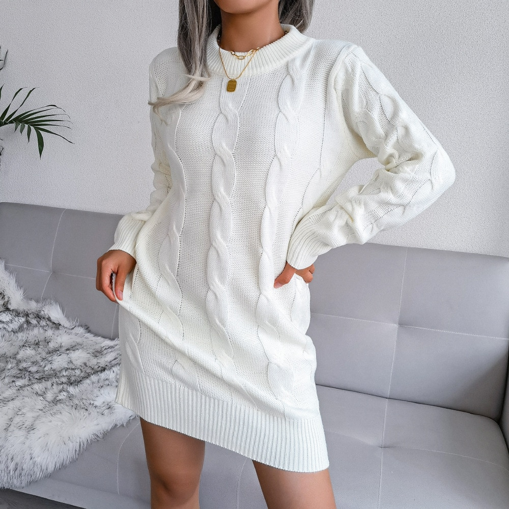 AMS™ Autumn Damen Pullover Kleid